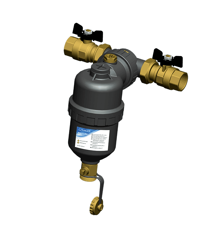 Filtru anti-magnetită cu robinet 3/4 salus md34s 1 Filtru anti-magnetită cu robinet 3/4 salus md34s